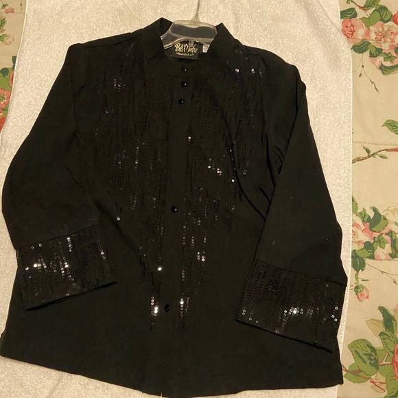 Bob Mackie Sequin Jacket/Blazer XL - Picture 2 of 5